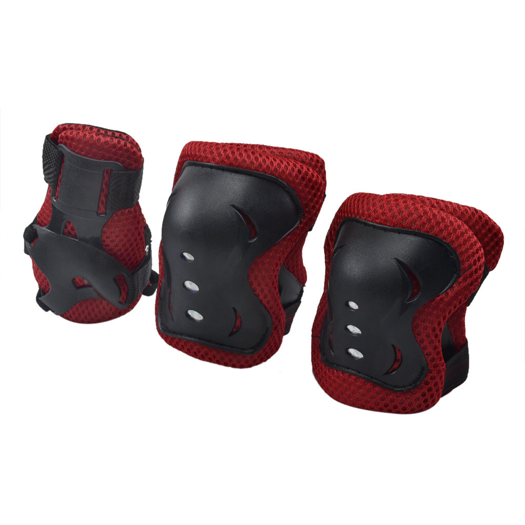 Adjustable Helmet Protective Gear Elbow Knee Wrist Pads for 3-16 kids Youth