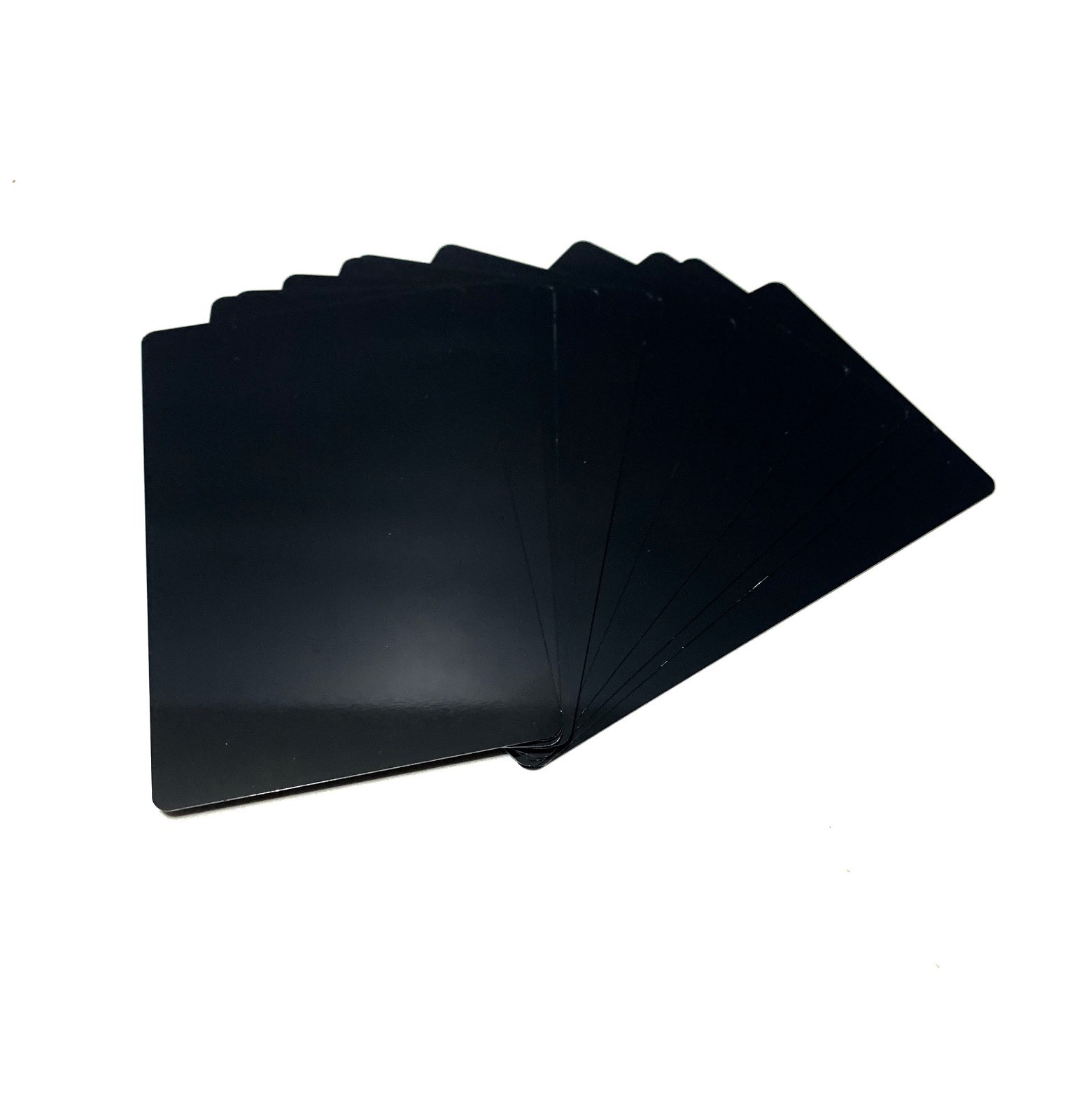 50 THICK 0.5mm Blank Metal Business Cards Anodized Aluminum, Laser & sublimation