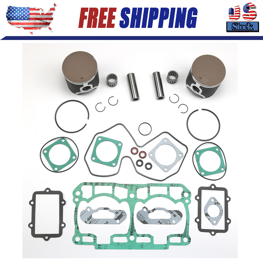 For 2007-11 SKI-DOO SUMMIT 800R 800 TOP END REBUILD KIT PISTONS BEARINGS GASKETS