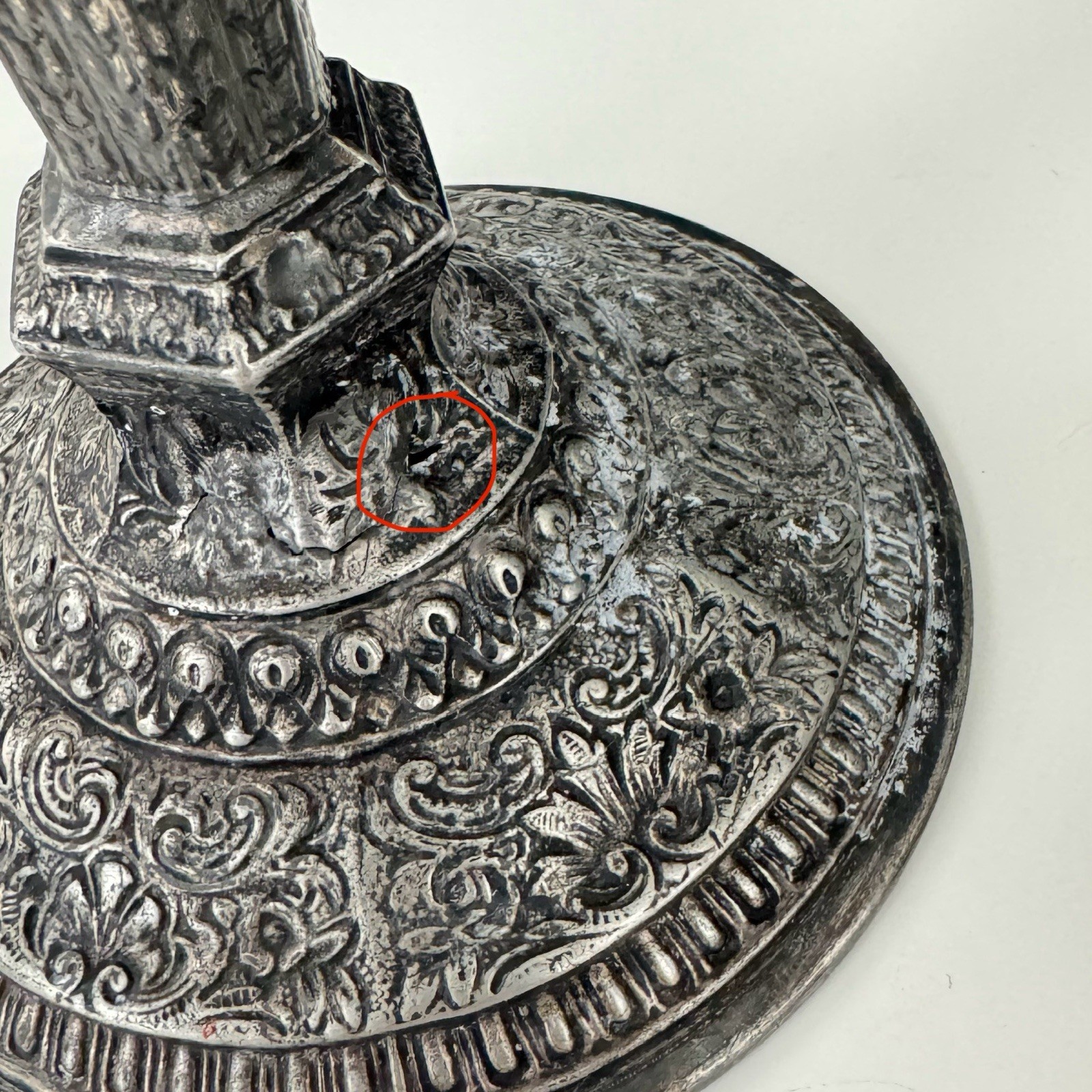 Vintage Ornate 12" Stamped DERBY S P Co Silverplate Candlestick Holders #2547