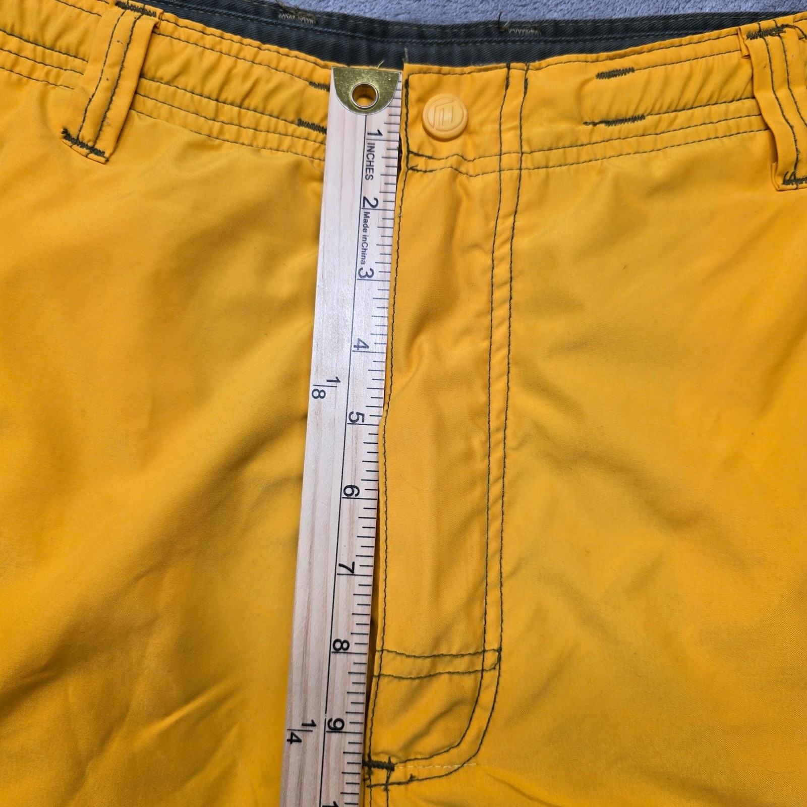 Vintage MACGEAR Reversible Cargo Pants Mens 36x32 Yellow/Green Gothic Skater