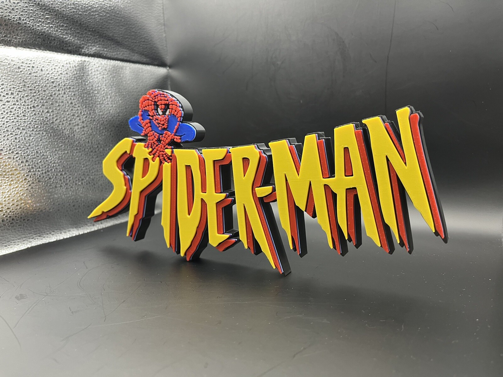 Spider-Man The Animated Series Logo Sign Display | 3D Wall Desk Shelf Art