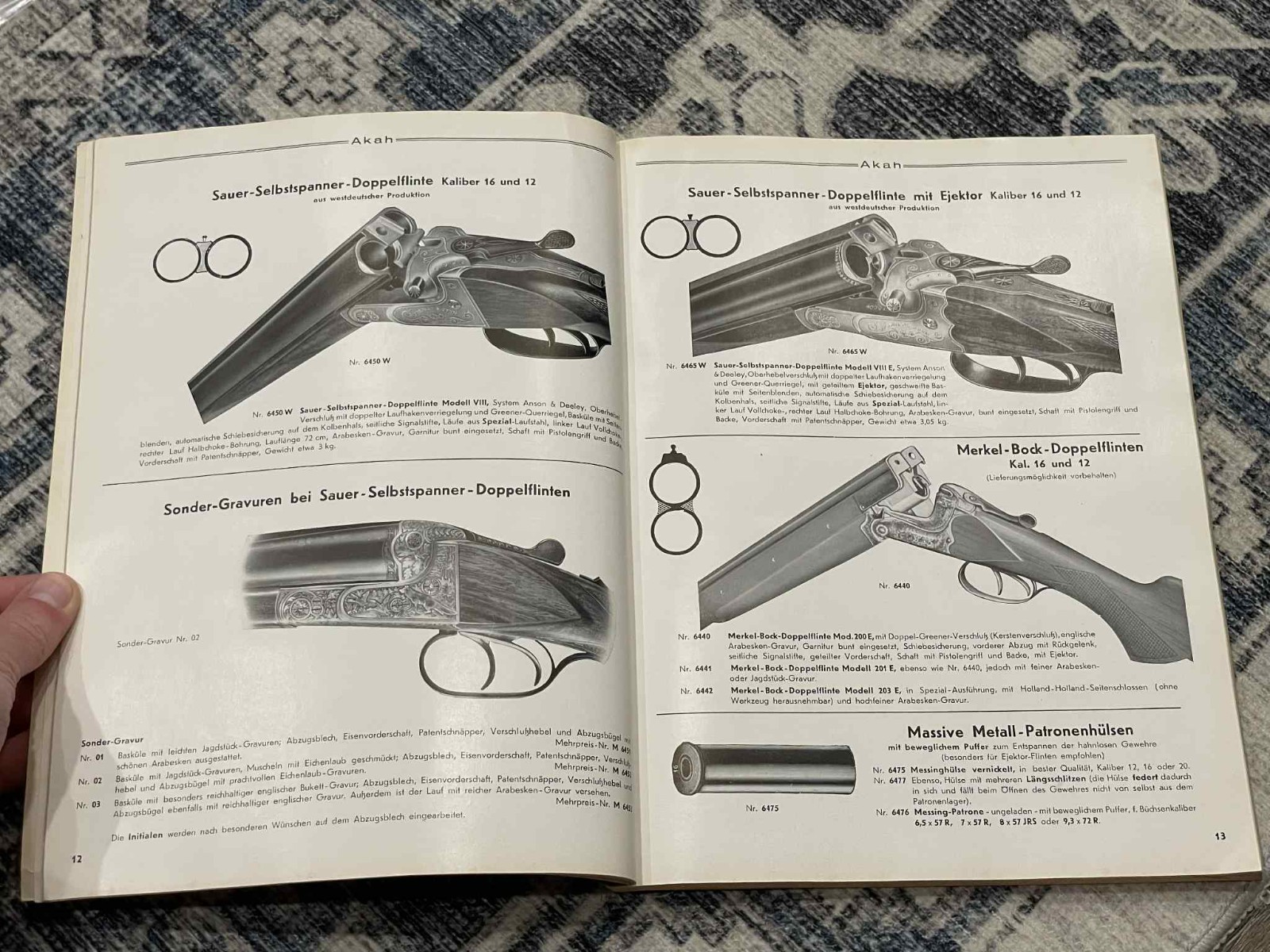 WW2 WWII - 1950s German Army Military Akah Waffen Munitions & Sporting Catalog