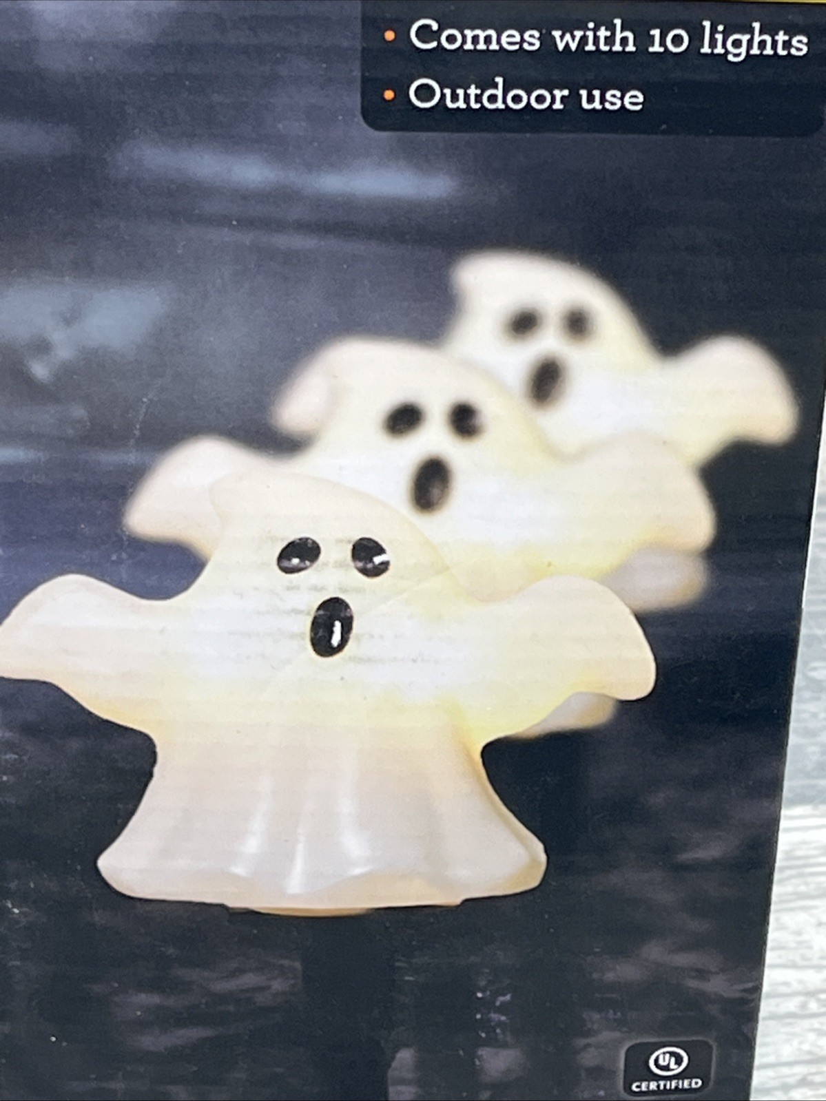 Way To Celebrate Ghost Lawn Stakes 3 Piece Lights Up, Outdoor. {89}.