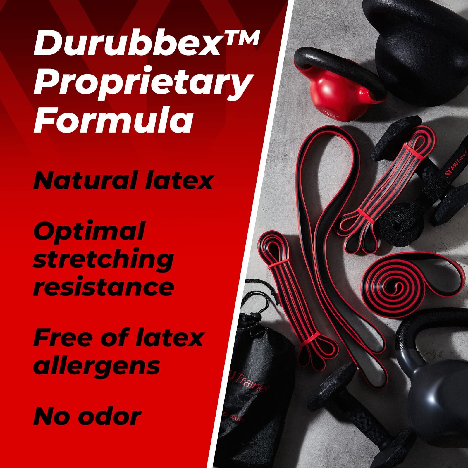 Set of 4 Pull Up Assistance Bands, Resistance Bands for Working Out, Exercise