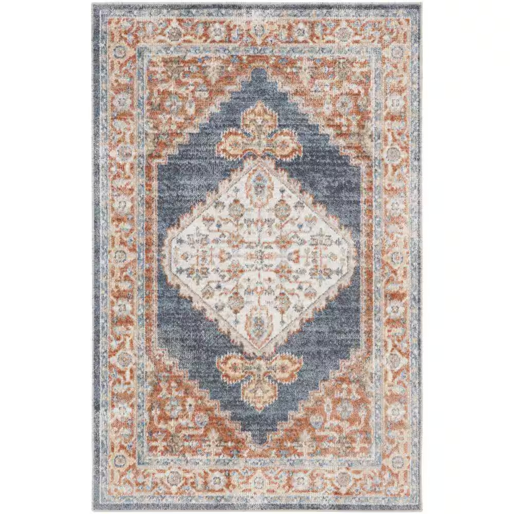 Astra Machine Washable Doormat 2 Ft. X 4 Ft. Vintage Persian Kitchen Area Rug