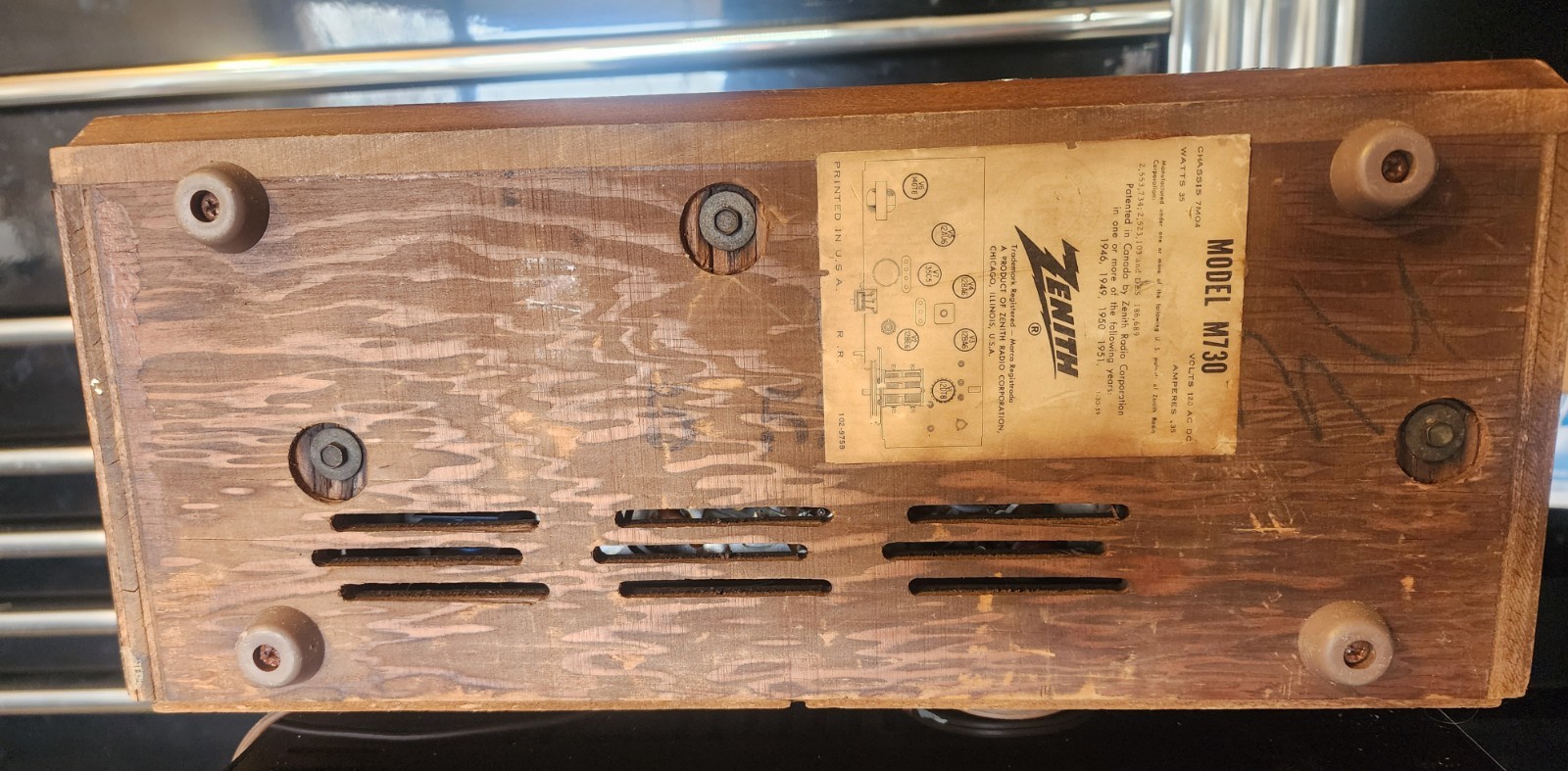 Zenith M730 Vintage AM/FM RADIO - Tested Works - Very Nice