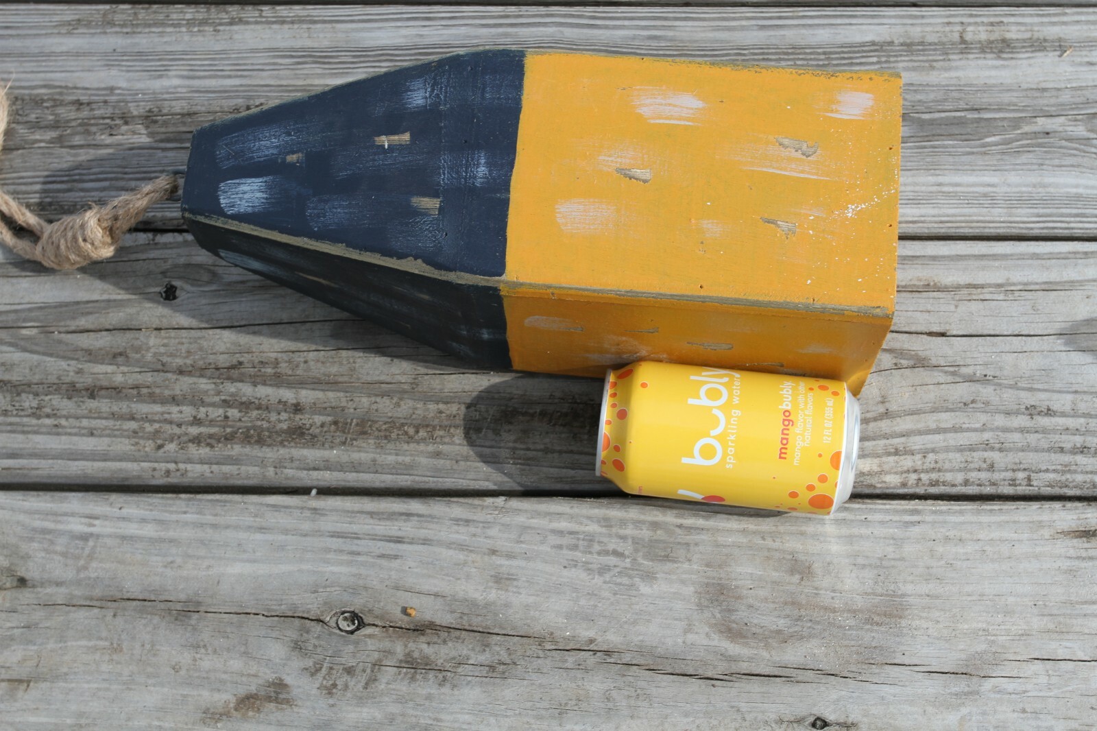 Weathered Look Vintage Replica Wood Buoy Float - WF-3