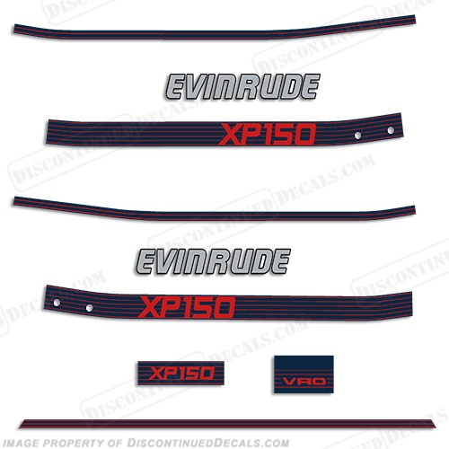 Fits Evinrude 1987 150hp XP150 VRO Outboard Decals