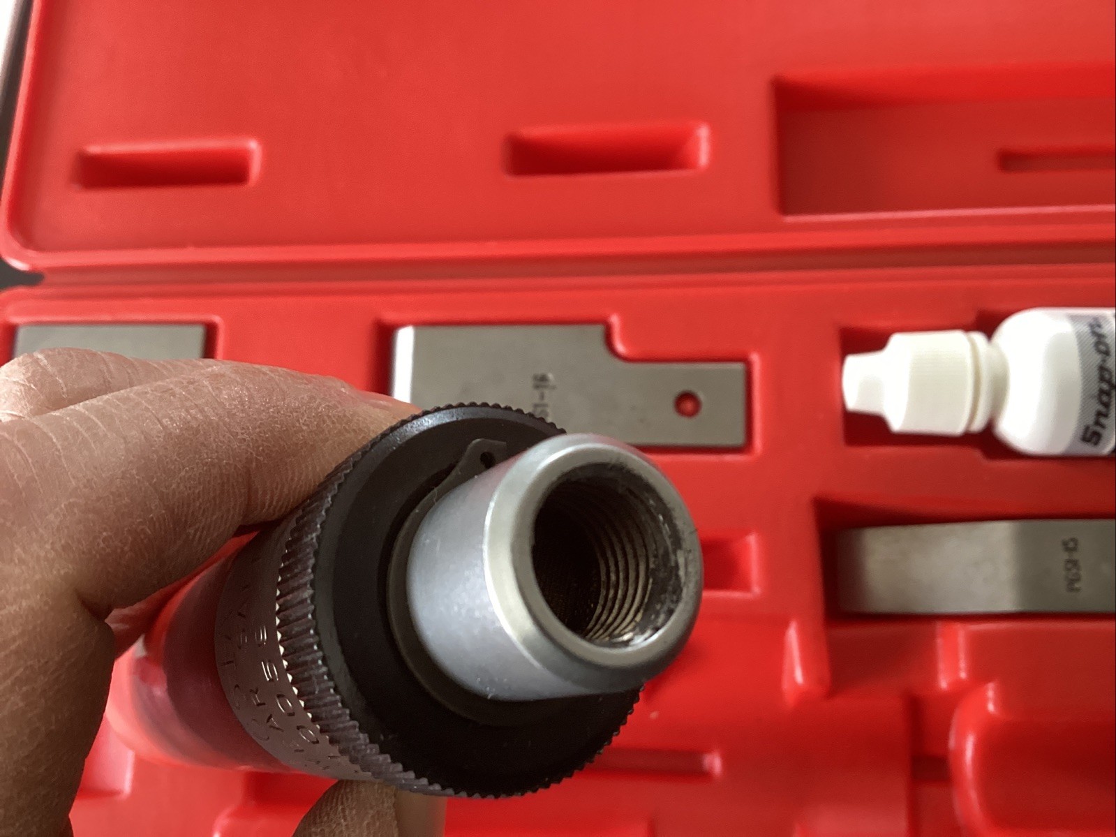 Snap On Air Powered Gasket Scraper Set Pneumatic W/Case and Scrapers PGS1004