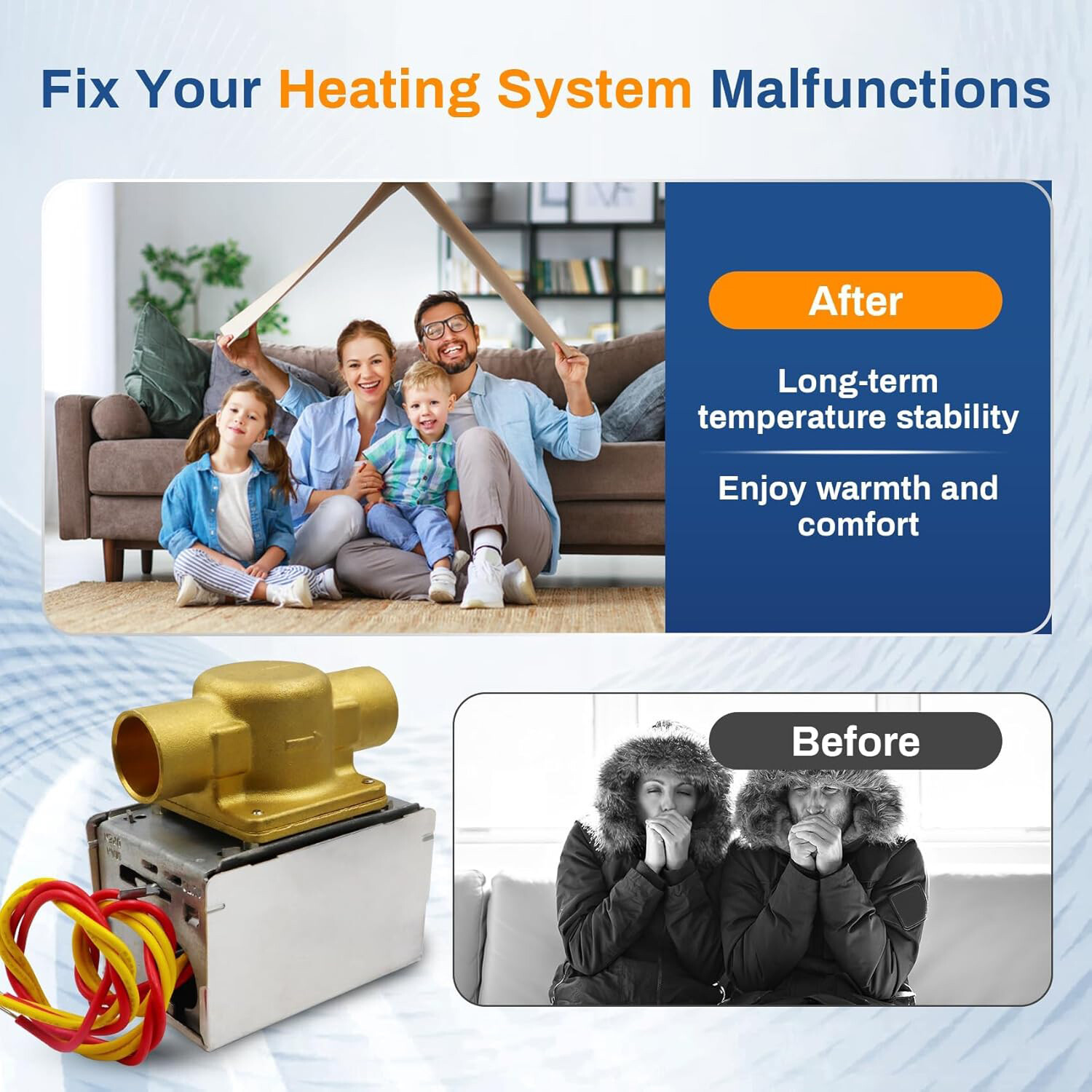 V8043E1012 Motorized Zone Valve,3/4" Sweat Zone Valves replacement for honeywell