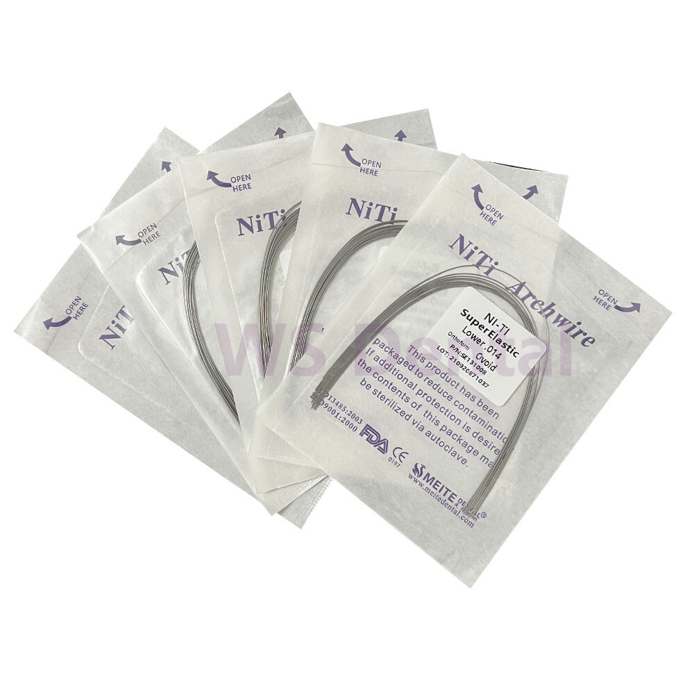 Dental Orthodontic Arch Wires Super Elastic Niti Round 012 014 016 018 020 Ovoid