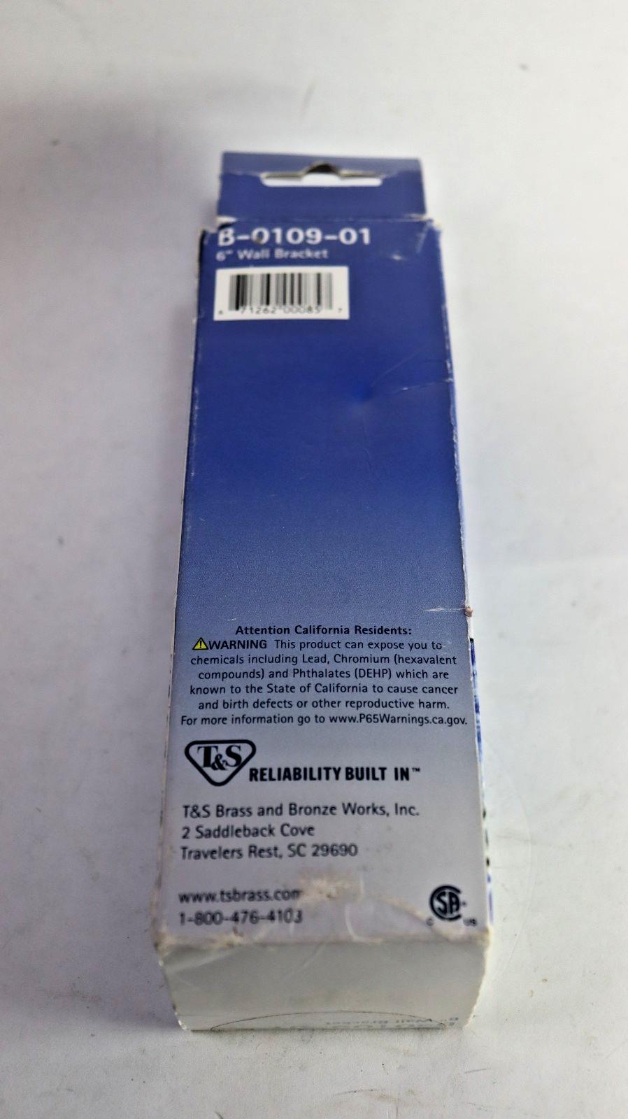 T&S Brass B-0109-01 Wall Bracket 6""