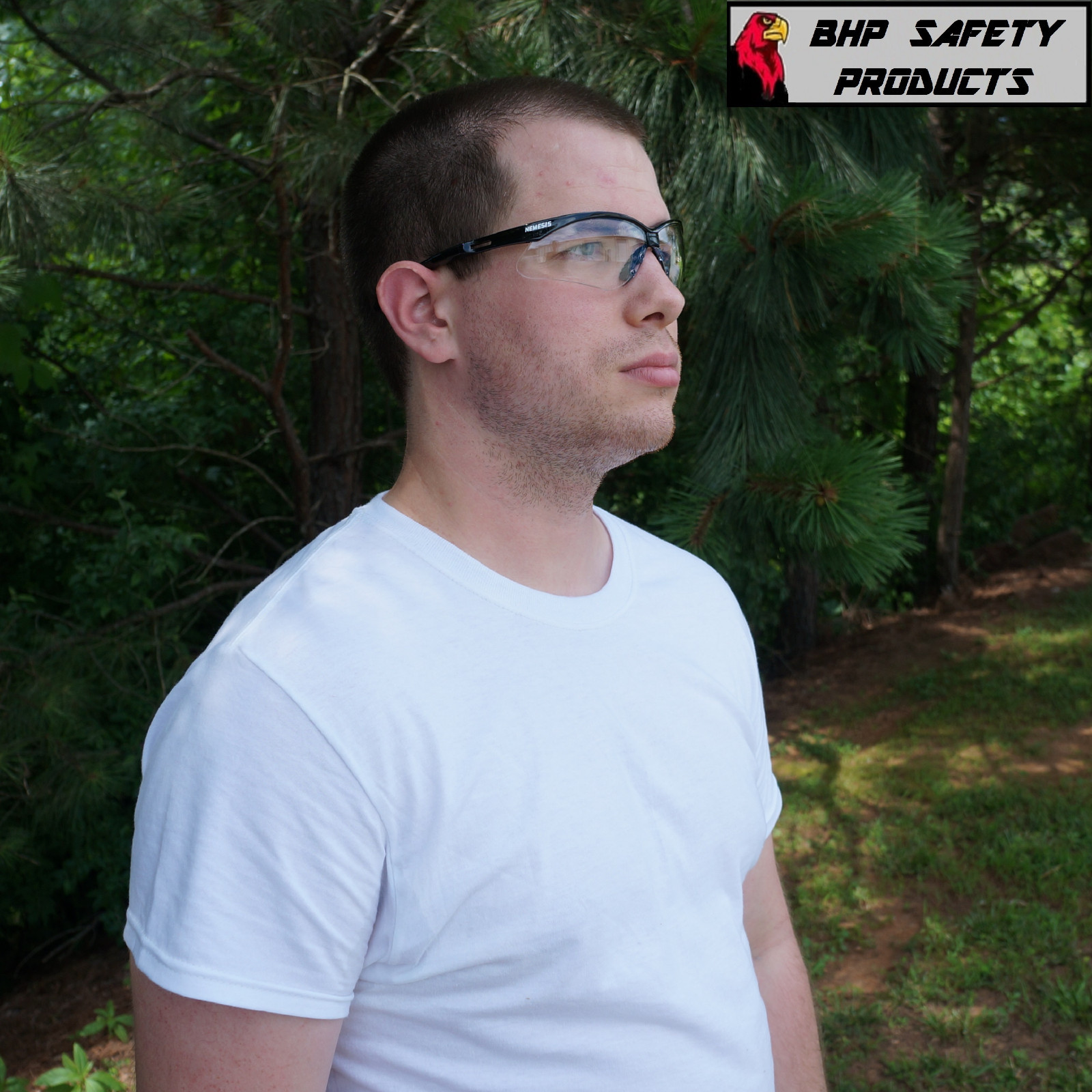 KLEENGUARD NEMESIS CLEAR LENS SAFETY GLASSES BLACK FRAME 25676 SHOOTING (3 PAIR)