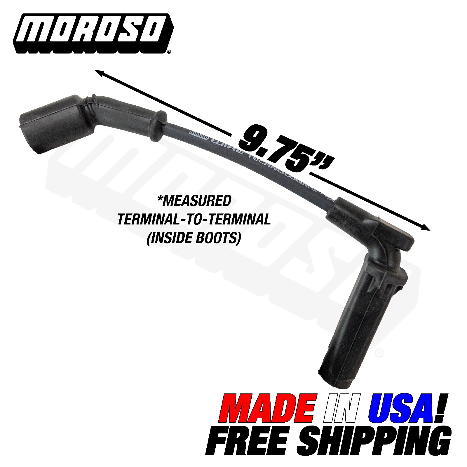 MOROSO LS SPARK PLUG IGNITION WIRE 9.75" CHEVY GMC CADILLAC 4.8L 5.3L 6.0L 6.2L