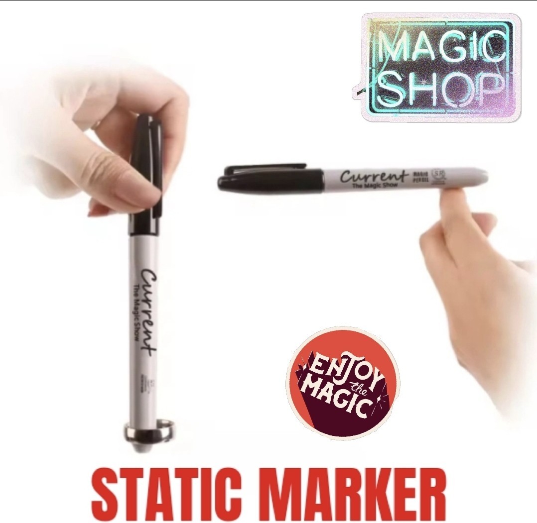 Static Marker Illusion - Visual Close-up Magic - Magician's Prop - Easy to Do