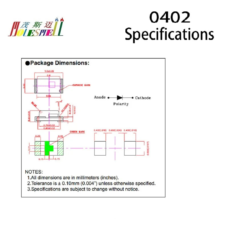 0402 0603 0805 1206 3V SMD Led Pre-wired For Model Train 30CM Wire Light Lamp
