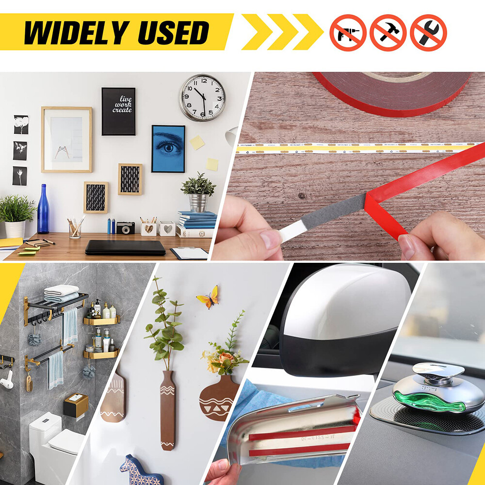 Double Sided Tape Heavy Duty Pads Strong Sticky Tape Black Roll 5952 1.1mm Thick