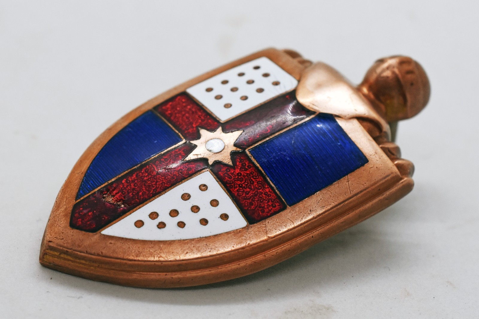 Original 1946 1947 1948 1949 Lincoln Hood Emblem / Badge - Vintage