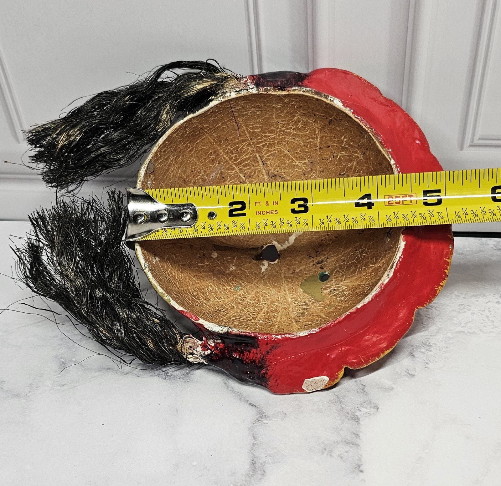 Hand Crafted Mexican Folk Art Coconut Mask