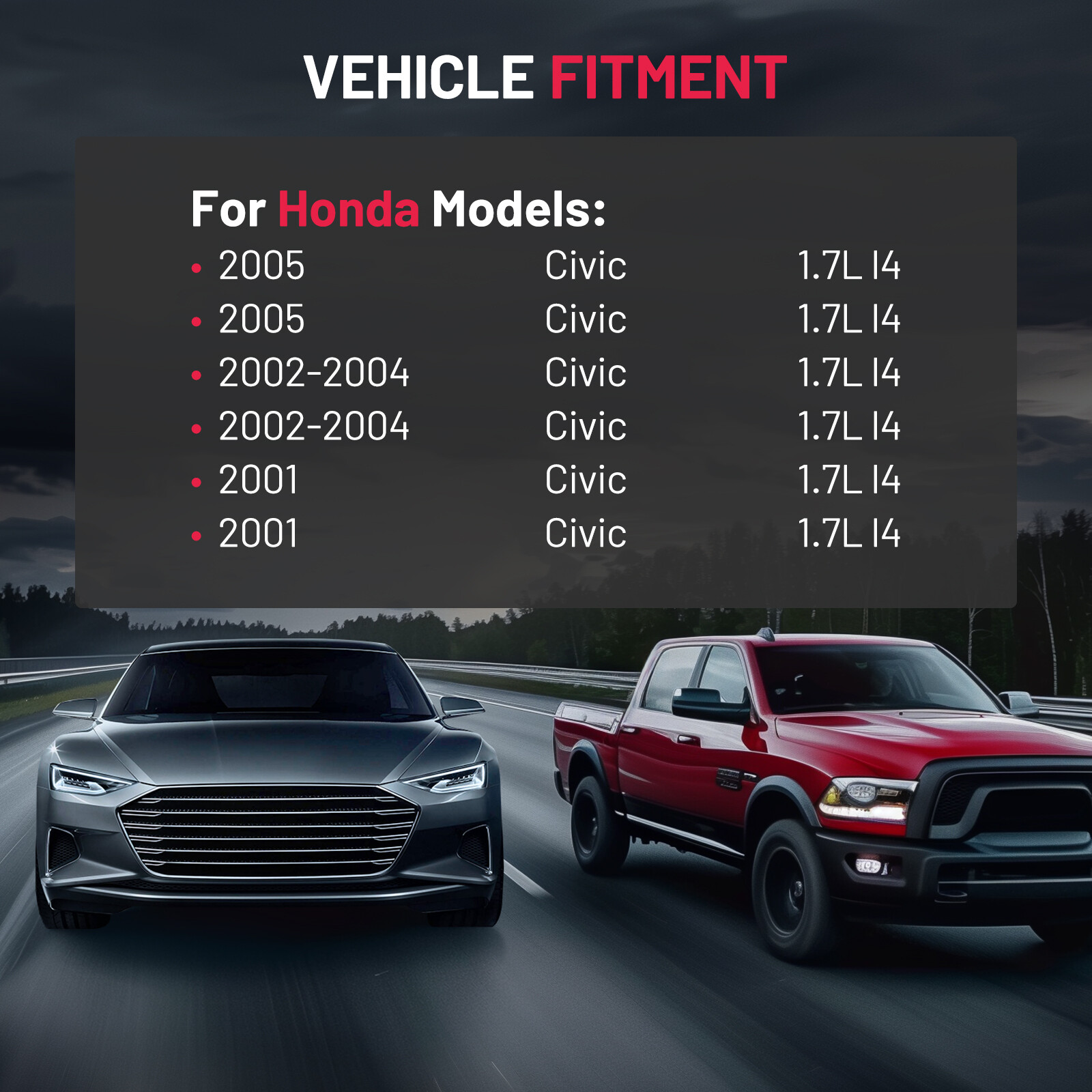 Pressurized Coolant Reservoir Tank with Cap for Honda Civic 1.7L 2001 2002-2005