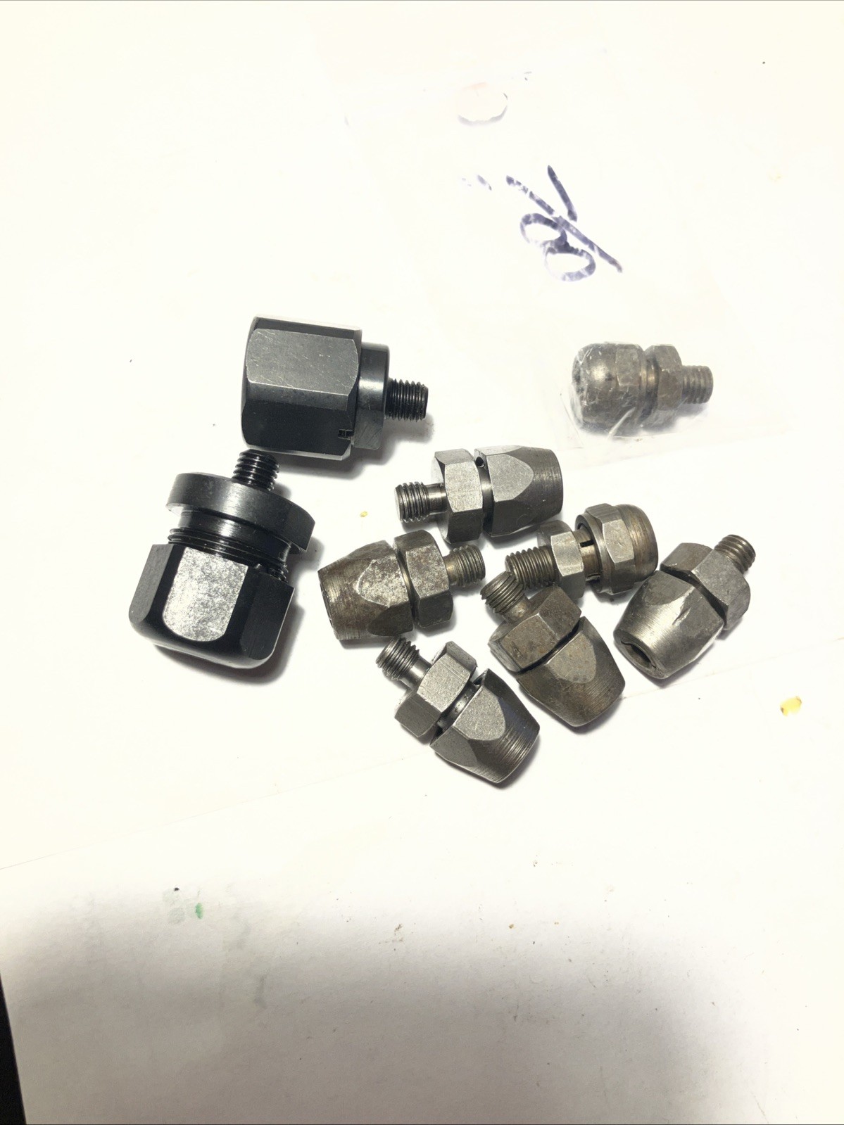 Vintage Aircraft Aviation Tool Threaded Angle Drill Bit Reamer Collets Holder