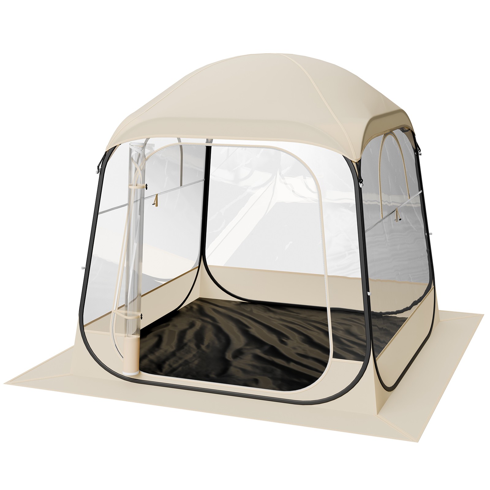 Uimoso Sports Tent Pop-Up 72"x72" Clear Bubble Tent Instant Weather Proof Pod