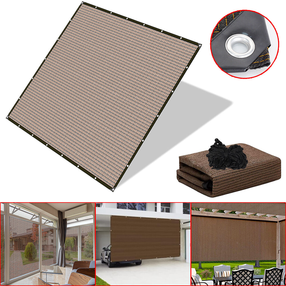 Sun Shade Sail Canopy Shelter Patio Yard Pool Mesh Cover Outdoor UV Protection