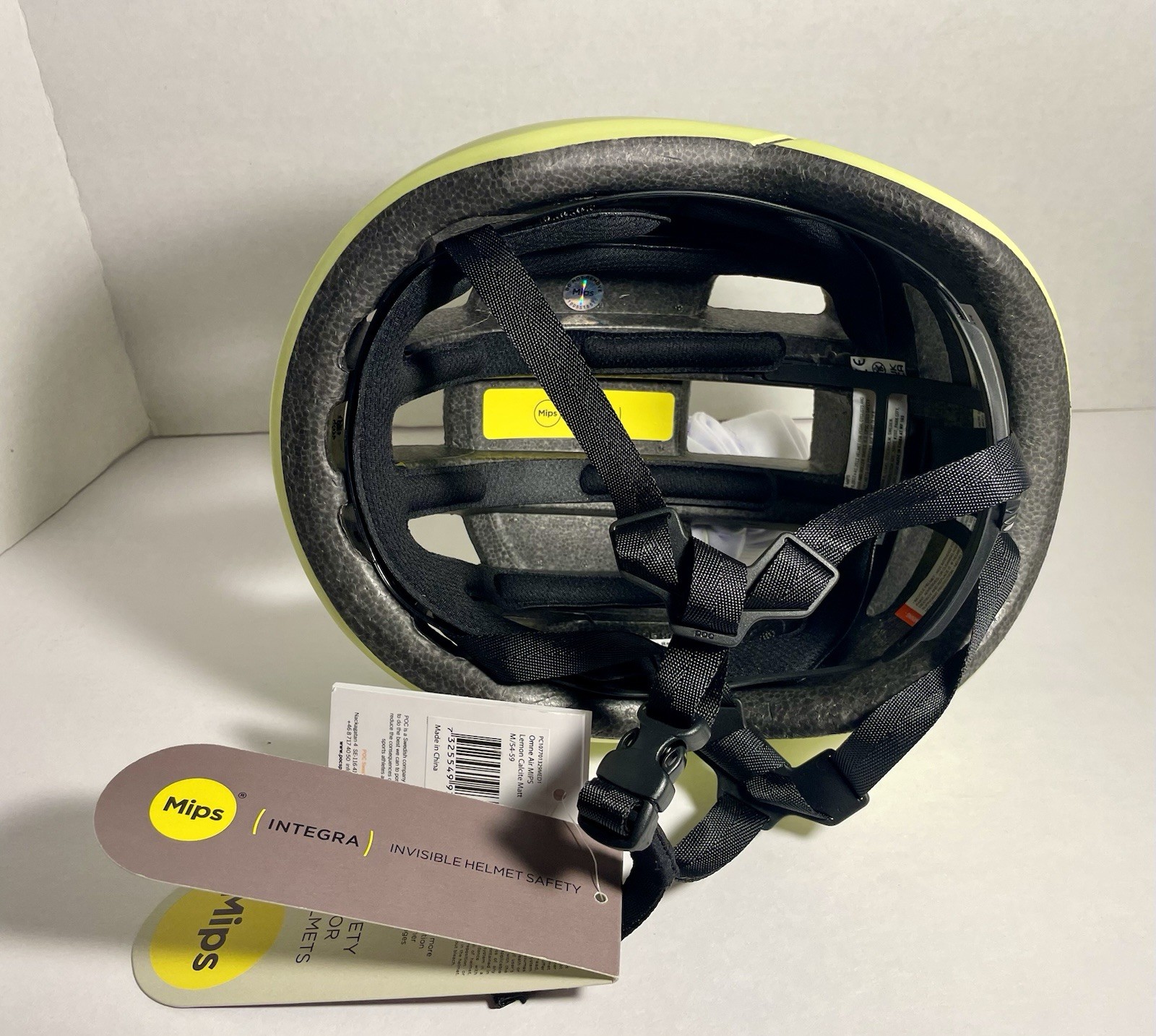 POC OMNE AIR MIPS LEMON CALCITE MATT MEDIUM (54-59cm) CYCLIST BIKE HELMET NEW