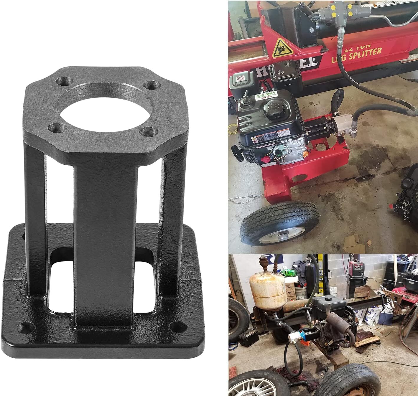 Log Splitter Hydraulic Pump Mount Replacement Brackets for 8-15 Hp Engines