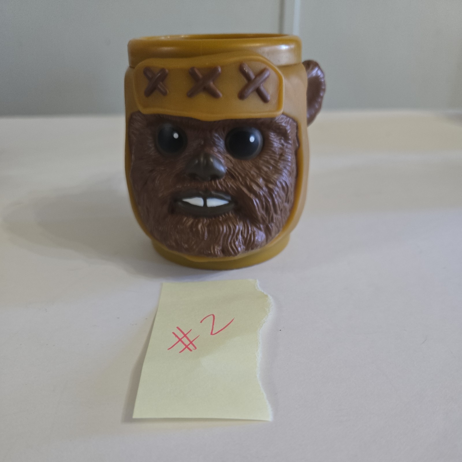 EWOK Mug Cup Star Wars Return of the Jedi 3D Plastic 3.5" Applause 90's