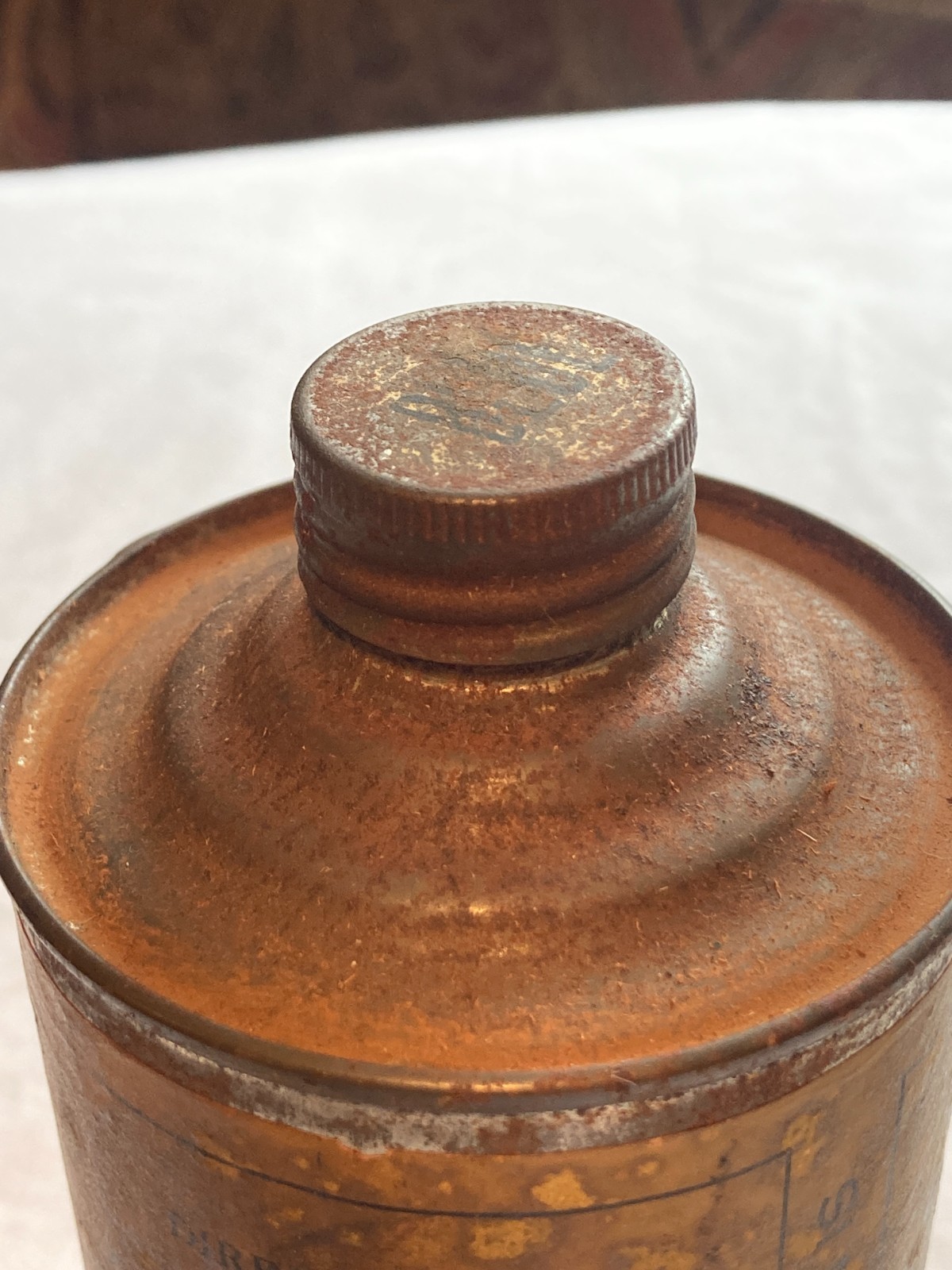 c1910-20 Volger's combined Ink Can and Distributor, Screw Top Master Ink Tin Can