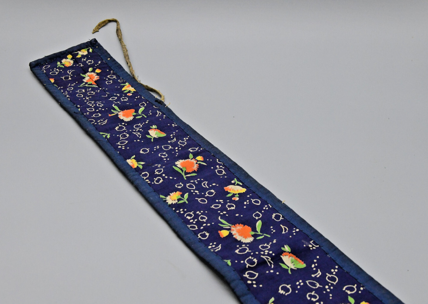 Blackfoot Beaded Belt 40.25" Long 3.5" Wide Blue Trade Cloth Backing