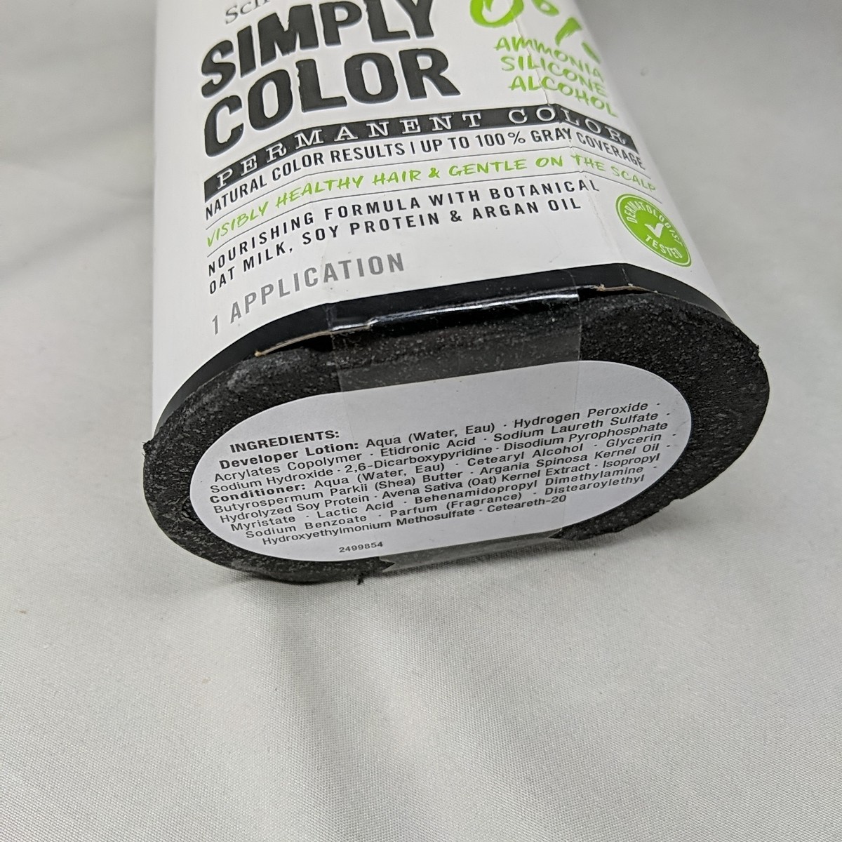 1 Schwarzkopf Simply Color 1.0 Jet Black Permanent Color Hair