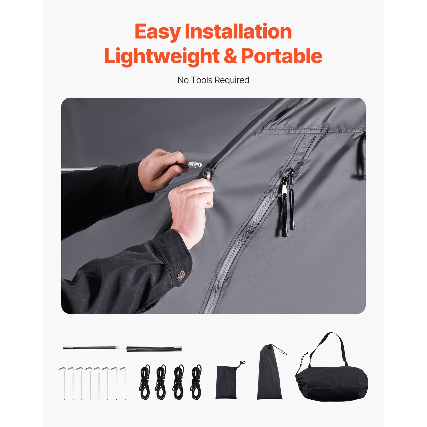 Outdoor Bike Storage Tent Fan-Shaped Waterproof Bike Shed for 1-2/4-5/5+ Bikes