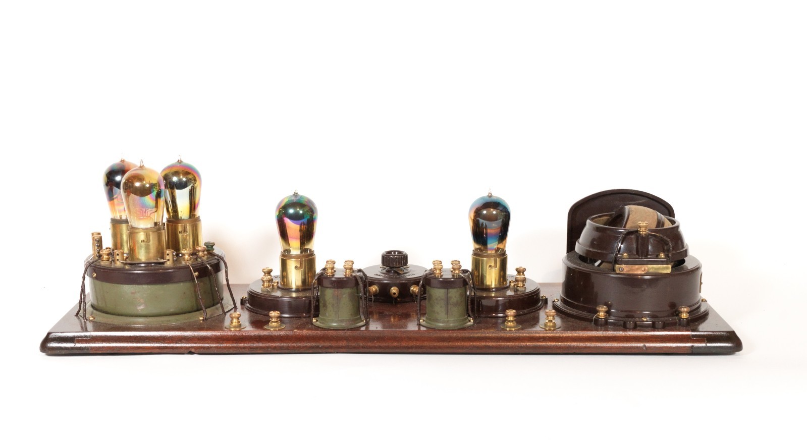 Stunning 1923 Atwater Kent Model 7 Breadboard Radio w/BBT Rainbow Tubes * Works