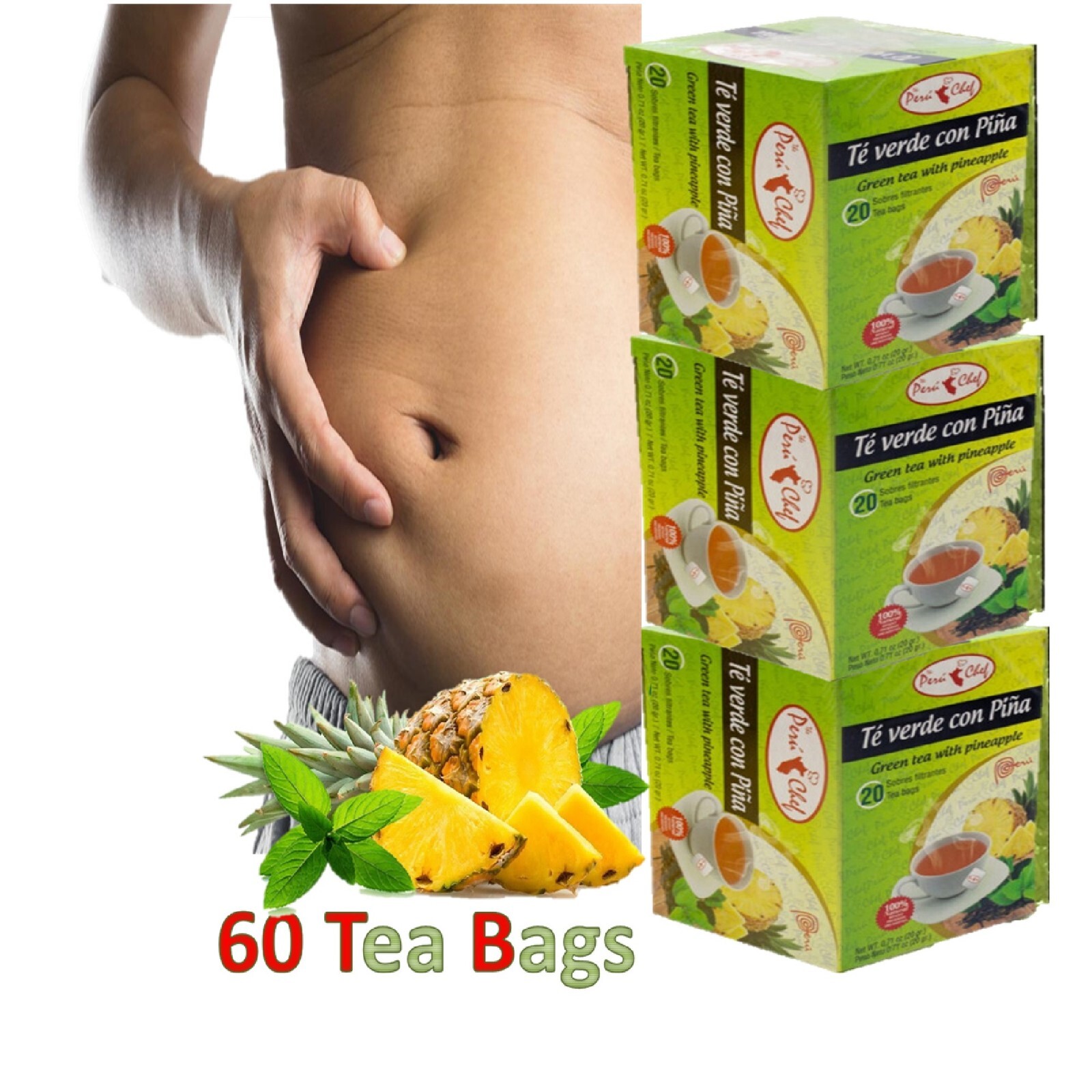 60 Day Detox Tea slimming Weight Loss to get Skinny belly Fit Tea DIVINA green