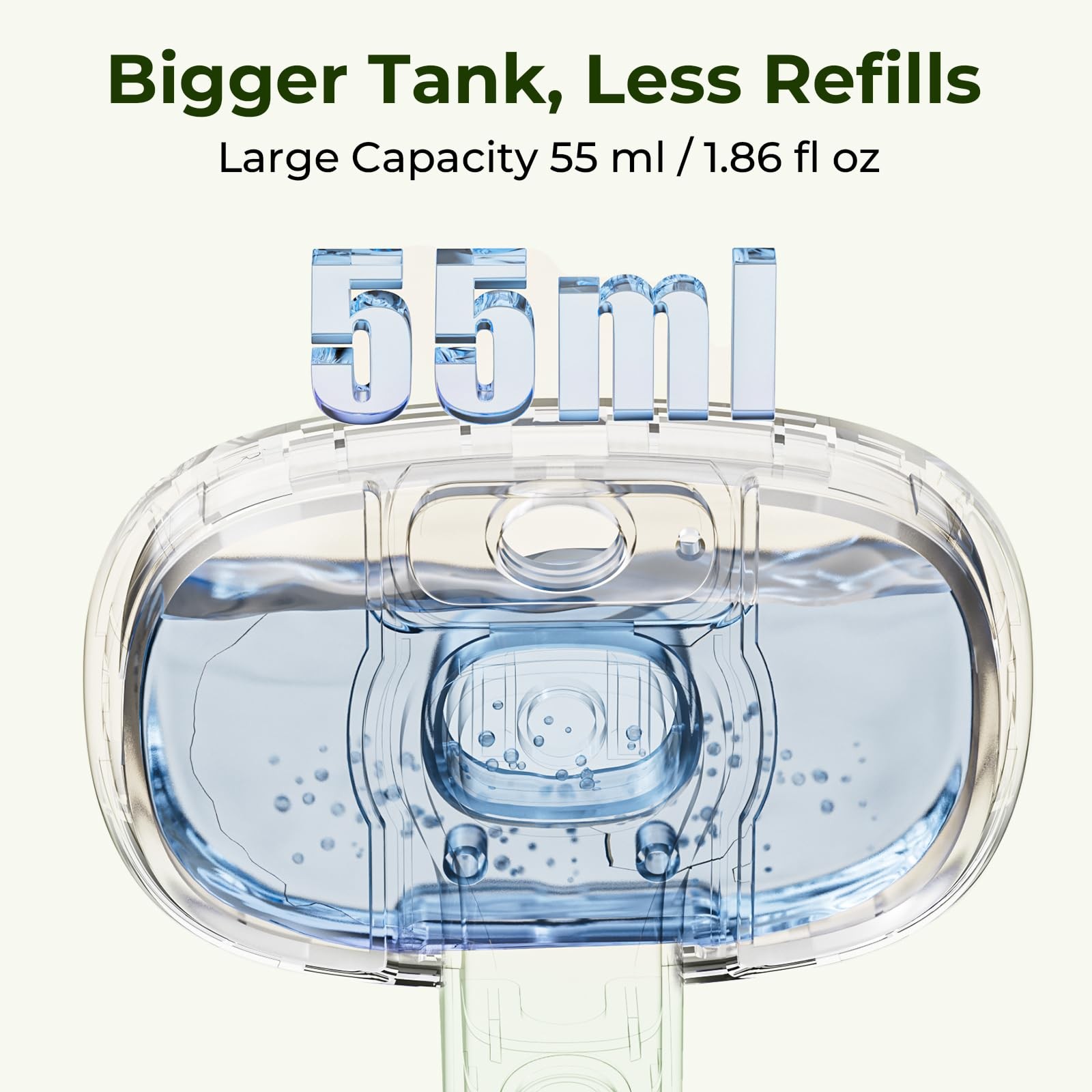 Pecute Cat Steam Brush, Self-Cleaning Brush with 2 Water M, Green