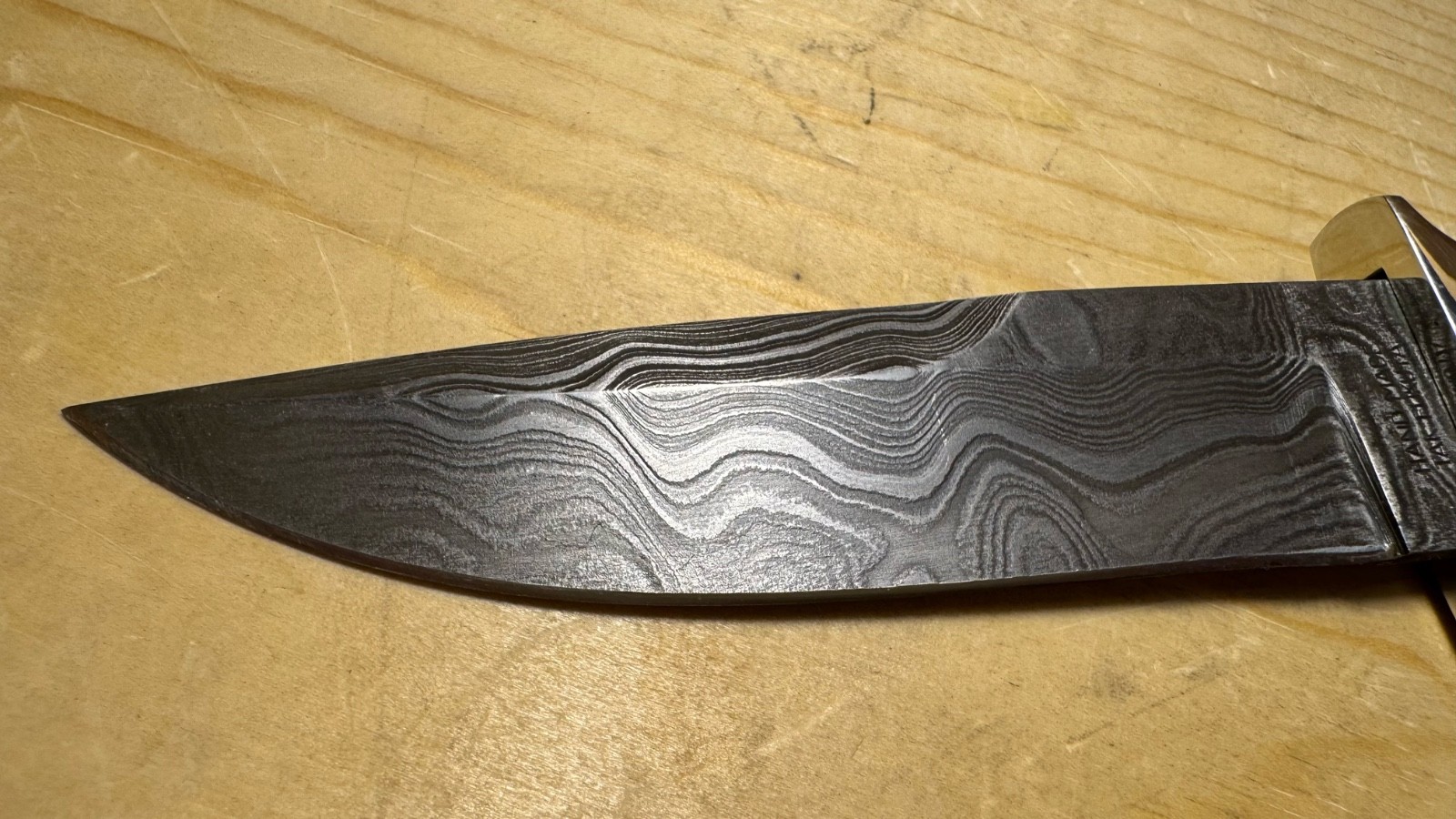 Vintage Parker SM-350 DamascUS Knife Hand Made Tak Fukuta