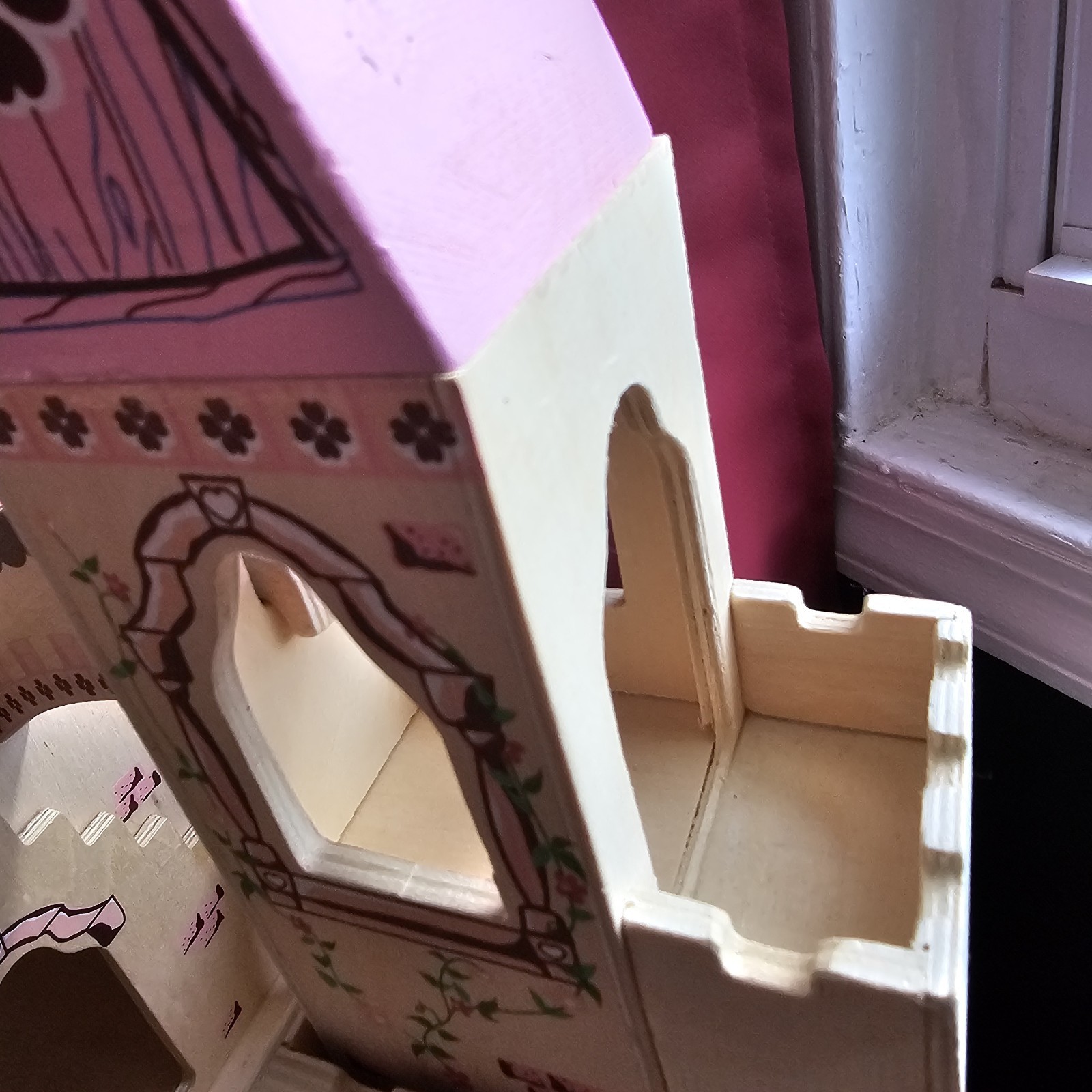 Melissa and Doug Wooden Folding Princess Castle and UNOPENED furniture and dolls