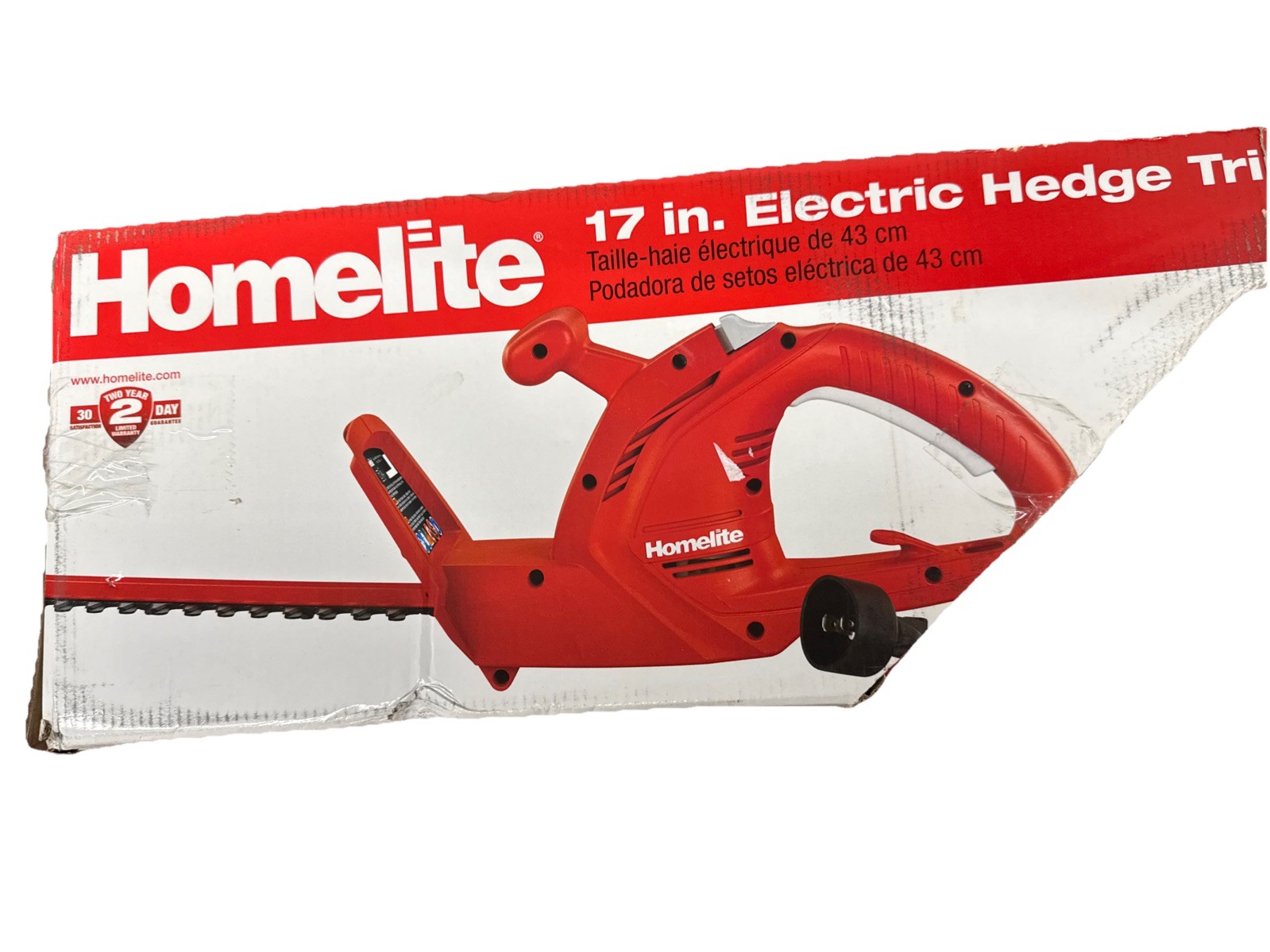 Homelite 17 in. 2.7 Amp Electric Hedge Trimmer