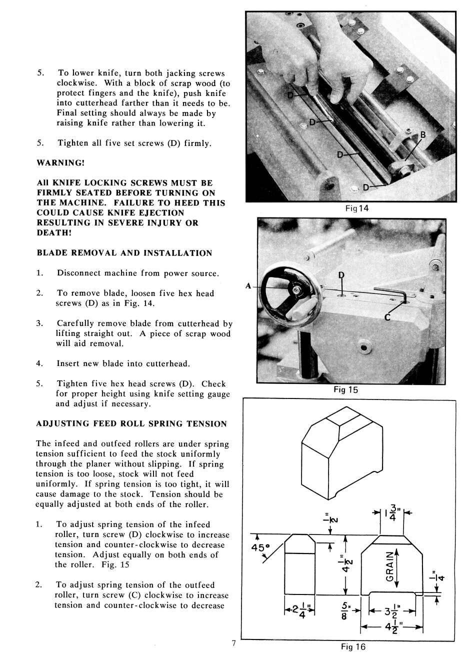 JET/Asian JWP-15HO 15" Wood Planer Owners Operator's & Parts Manual 0387