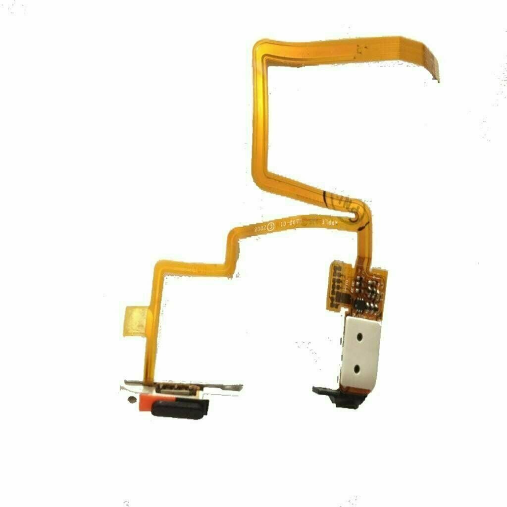 Thin Black Audio Headphone Jack & Hold Switch for iPod Classic 6th 7th Gen