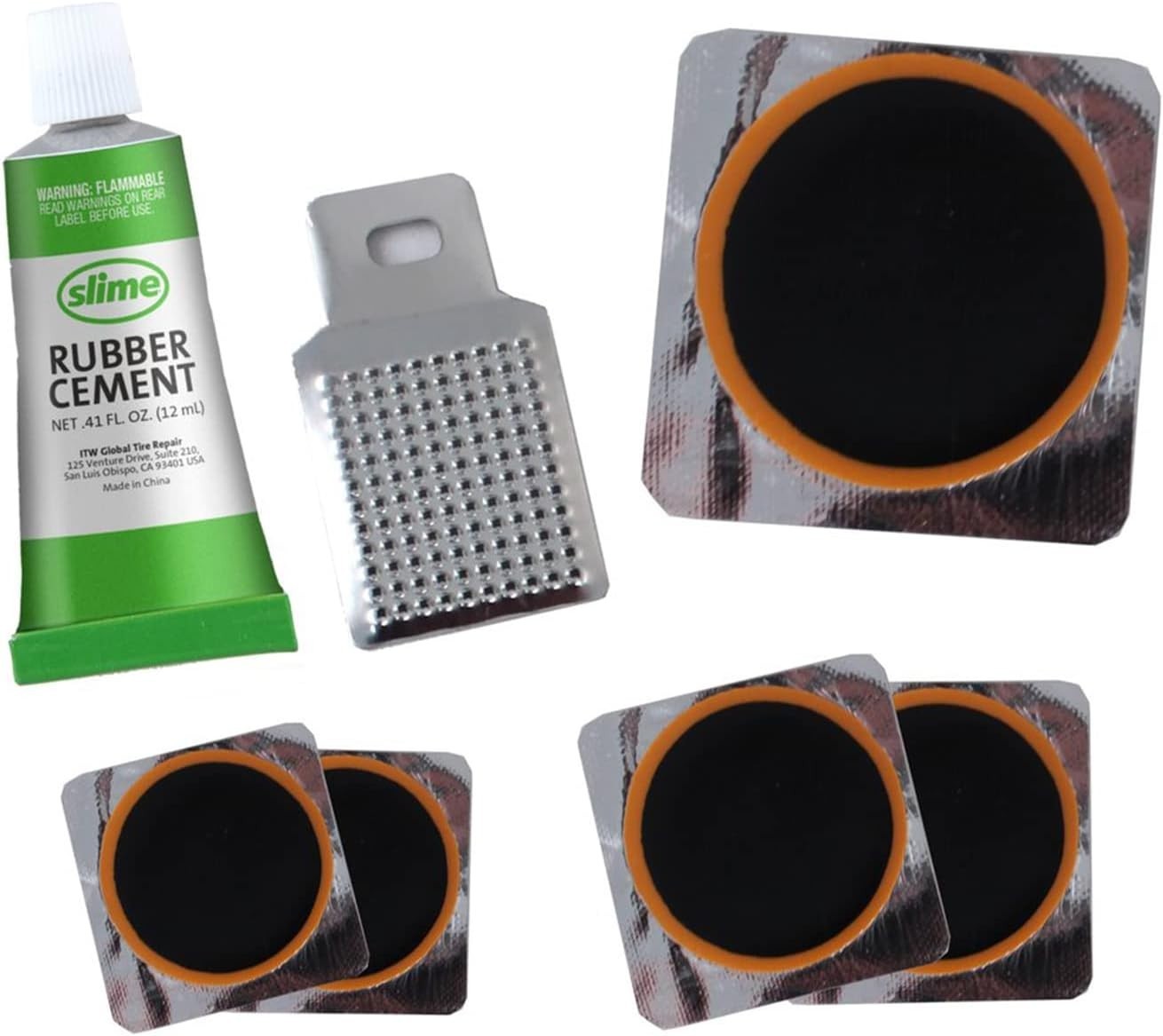 Slime Seven Piece Bike Inner Tube Patch Kit - 1022-A