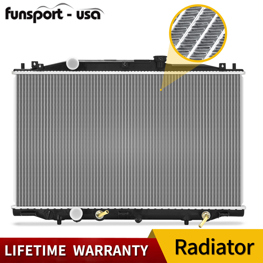 2797 Radiator for 2003-2007 Honda Accord 2.4L L4 Aluminum (05-07 Denso Design)