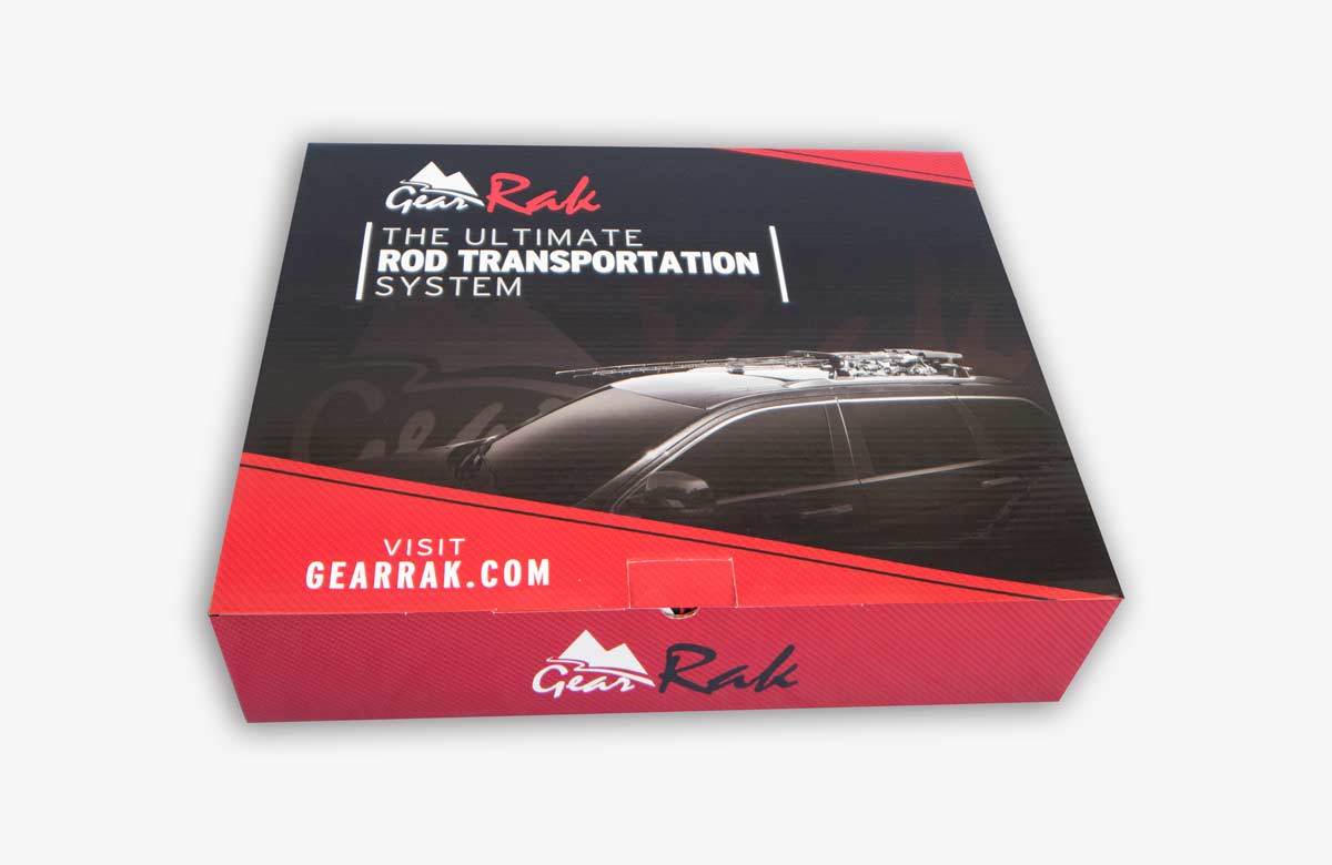 Low Profile Car / SUV Roof Rack Fishing Rod Transportation System 4 Rod Carrier