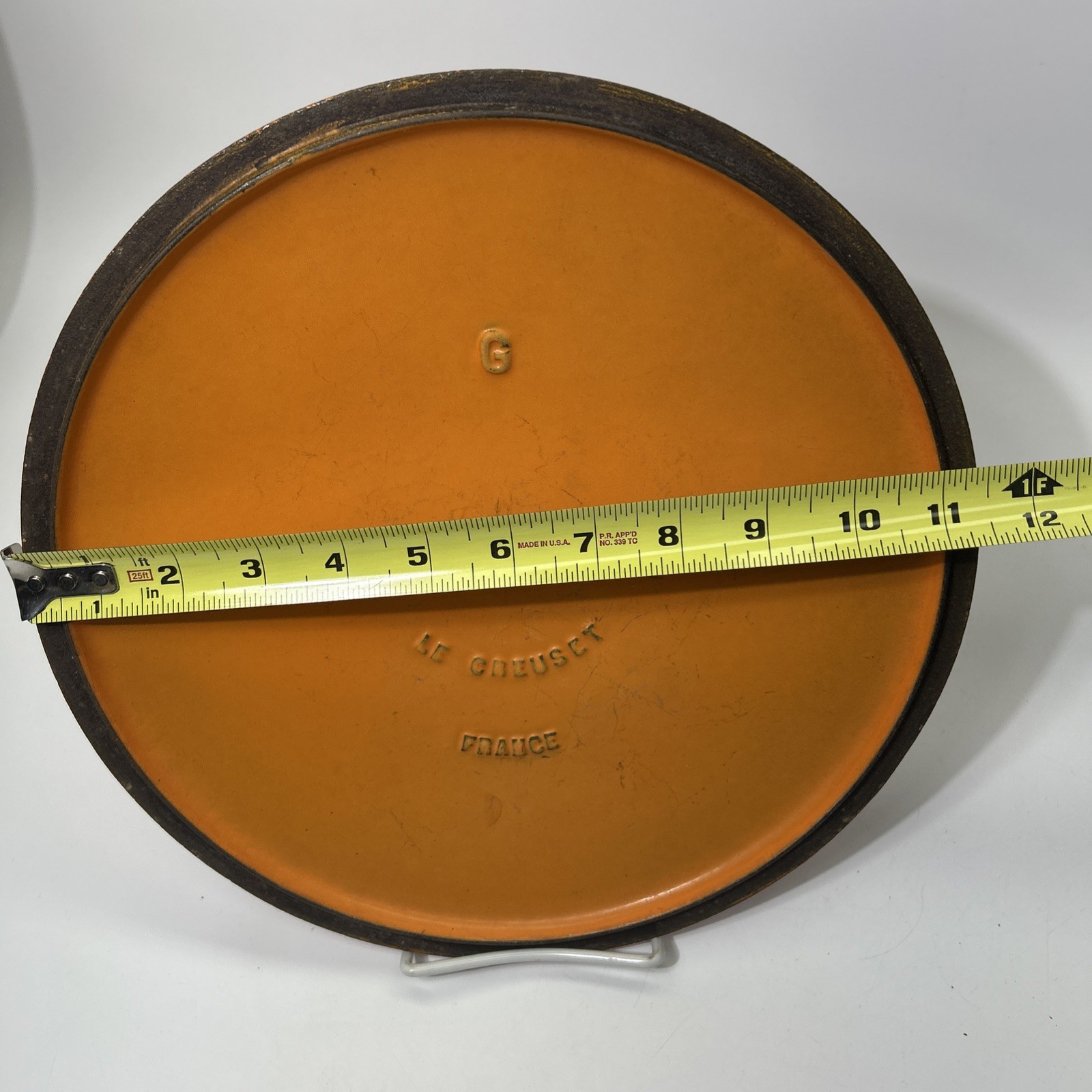 LE CREUSET France G Flame Cast Iron Stockpot Dutch Oven Replacement Lid Only