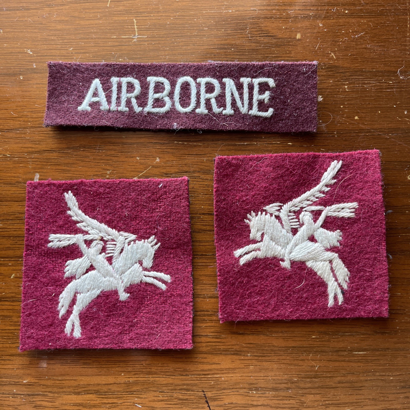 WWII British Army Airborne Shoulder Patches And Tab..TM1102