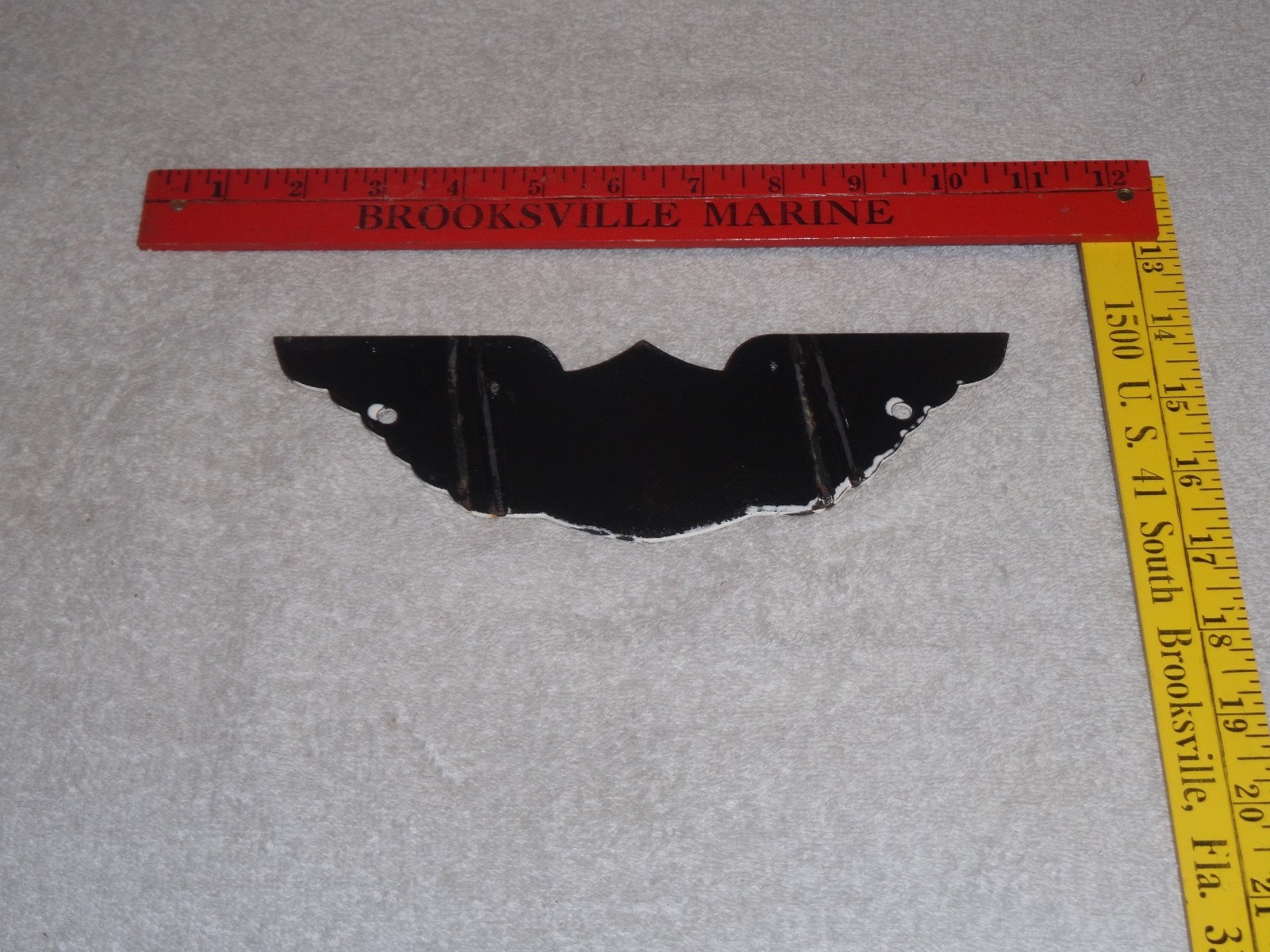 VINTAGE 1939 HARLEY DAVIDSON MOTORCYCLE SOAPY WINGS PORCELAIN METAL GAS OIL SIGN