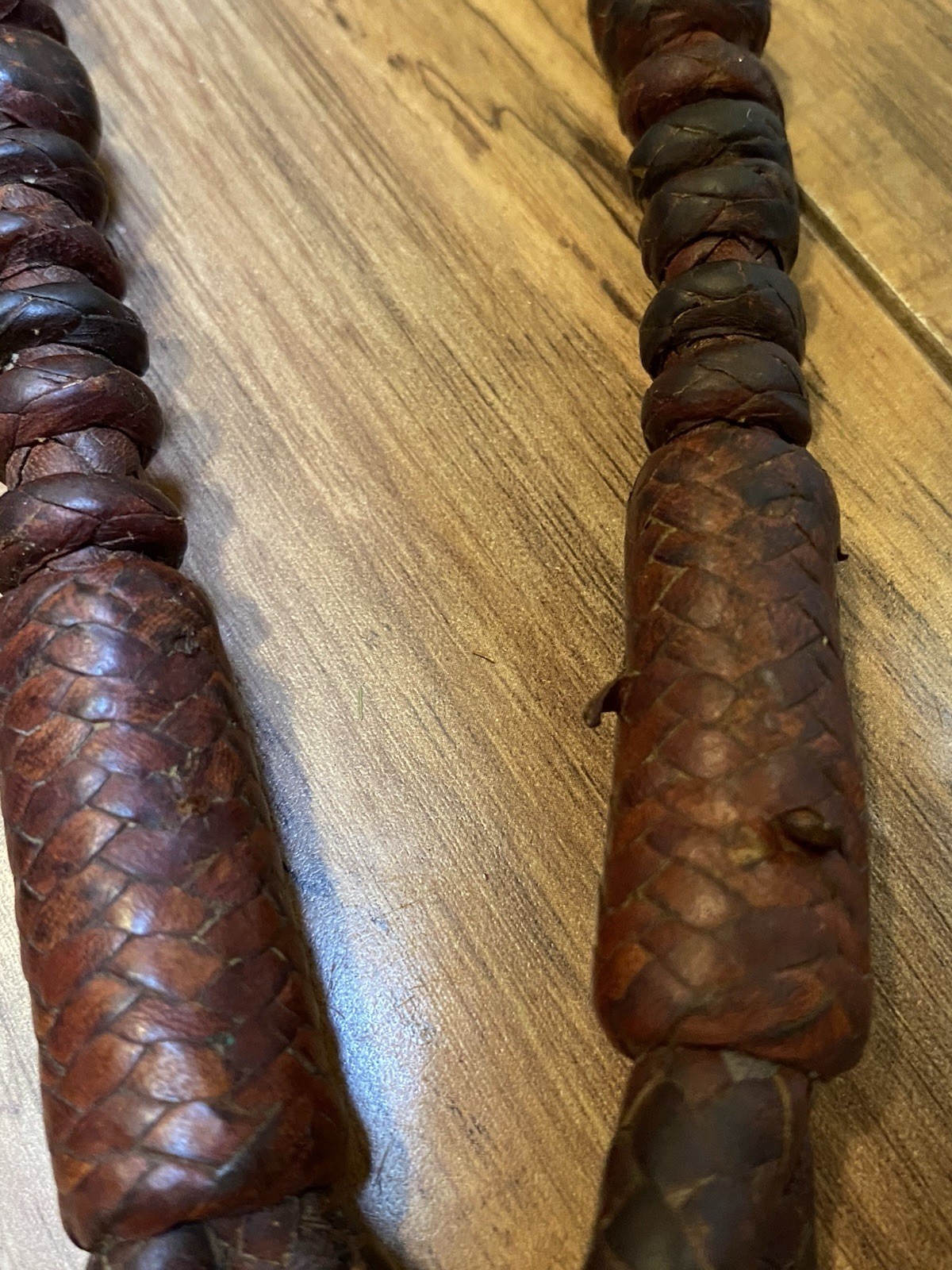 Vintage Handmade Western Romel - Romal Braided Reins California Style Kangaroo?